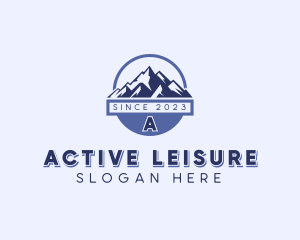 Mountain Hiking Trek logo design