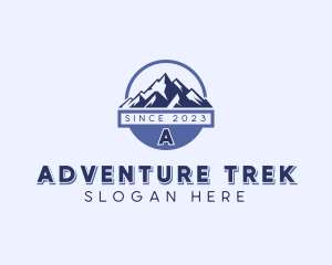 Trek - Mountain Hiking Trek logo design