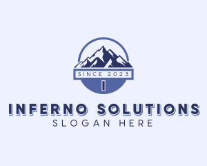 Mountain Hiking Trek logo design