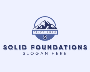 Mountain - Mountain Hiking Trek logo design