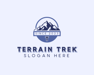 Mountain Hiking Trek logo design