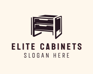 Cabinet - Bedside Cabinet Furniture logo design