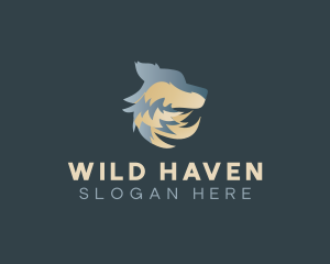 Wild Wolf Animal logo design