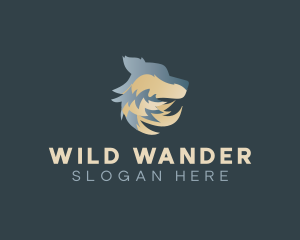 Wild Wolf Animal logo design