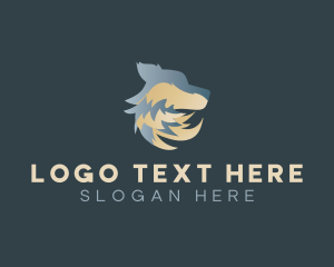 Dog - Wild Wolf Animal logo design