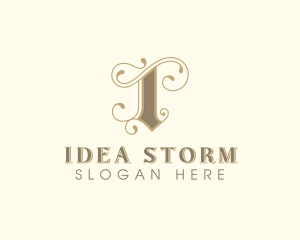 Stylish Interior Design Letter I logo design