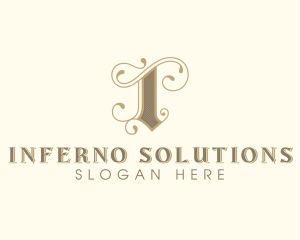 Stylish Interior Design Letter I logo design