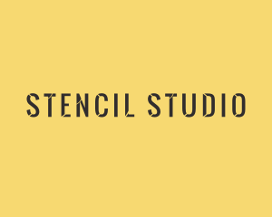 Stencil - Industrial Stencil Wordmark logo design