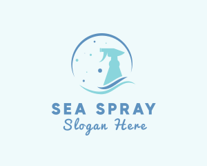 Cleaning Water Sprayer logo design