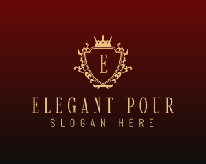 Elegant Shield Boutique logo design