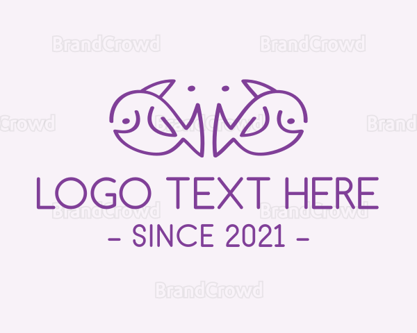 Purple Elephant Fish Logo