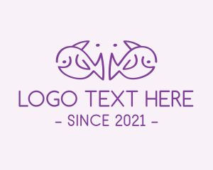 Ocean Park - Purple Elephant Fish logo design