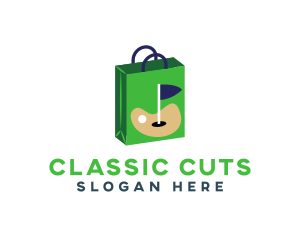 Golf Shopping Bag logo design