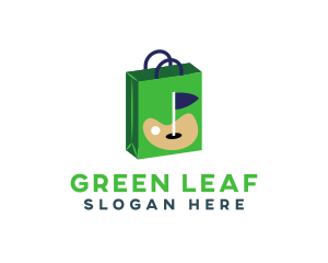 Golf Shopping Bag logo design