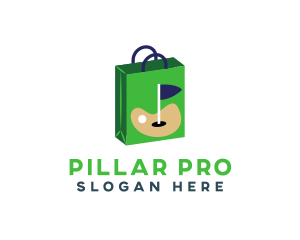 Golf Sport Pro Shop Bag logo design