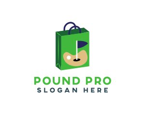 Golf Sport Pro Shop Bag logo design