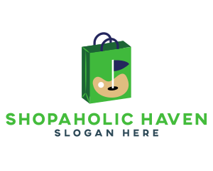 Shopping - Golf Shopping Bag logo design