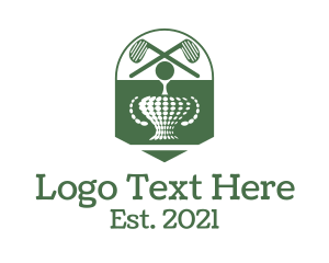 Golfer - Golf Championship Trophy logo design