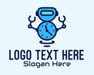 Timer - Robot Alarm Timer logo design