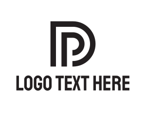 Sleek - Black Letter P logo design