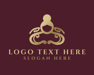 Gold - Hand Massage Wellness logo design