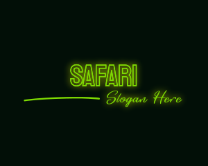 Neon Green Wordmark Logo