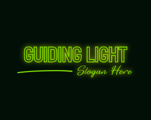 Neon Green Wordmark logo design