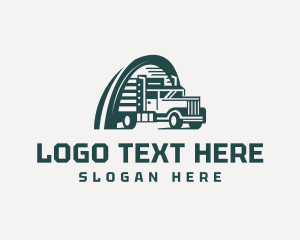 Freight - Trucking Arc Logistics logo design