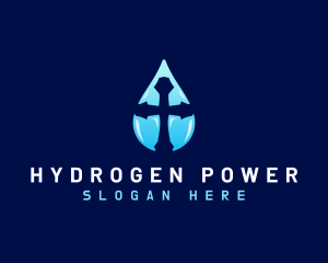 Hydrogen - Holy Water Cross logo design