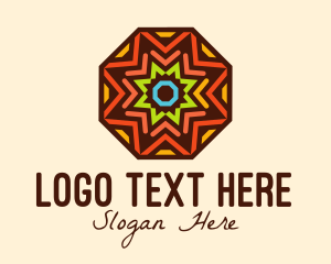 Mosaic - Kaleidoscope Star Octagon logo design