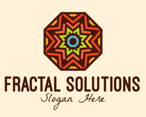 Fractal - Kaleidoscope Star Octagon logo design