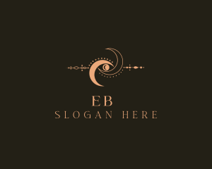 Fortune Telling - Moon Eye Boho logo design