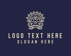 Mexican Sugar Skull  Logo