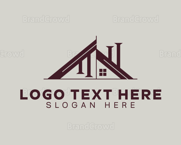 Carpentry House Builder Logo