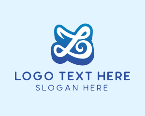 Simple - Modern Cursive Letter L logo design