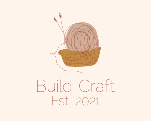 Crochet Basket Knitwork logo design