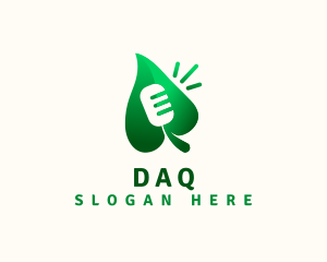 Environment - Leaf Microphone Podcast logo design