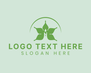 Herbal - Eco Light Candle logo design