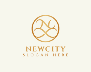 Elegant Infinity Loop Letter N logo design