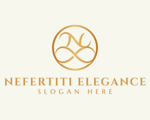 Elegant Infinity Loop Letter N logo design