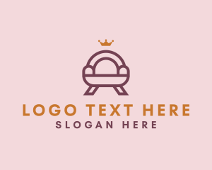 Throne - Premium Couch Furniture logo design