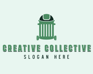 Garbage Trash Collection  logo design