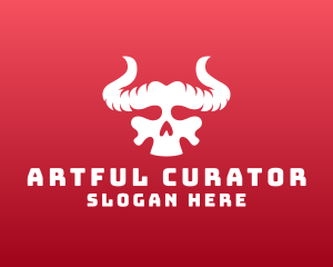 Devil Skull Horns logo design