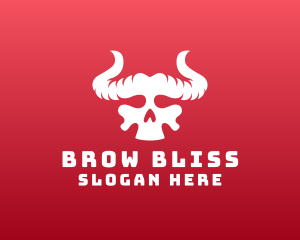 Devil Skull Horns logo design