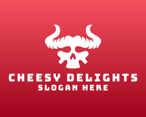 Devil Skull Horns logo design