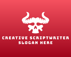 Devil Skull Horns logo design