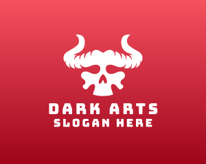 Devil Skull Horns logo design