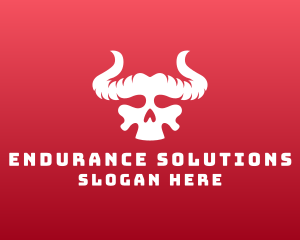 Devil Skull Horns logo design