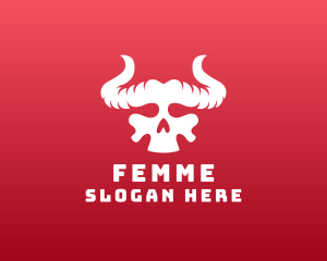 Devil Skull Horns logo design