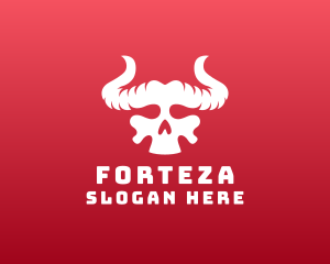 Devil Skull Horns logo design